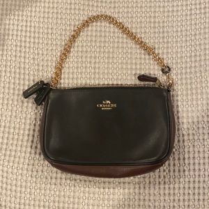 Coach purse with gold chain never worn